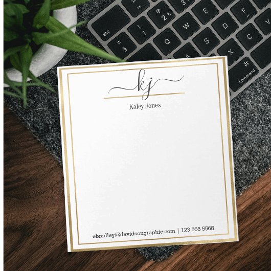 Persoonlijke naam | Van de bureau van de blocnote