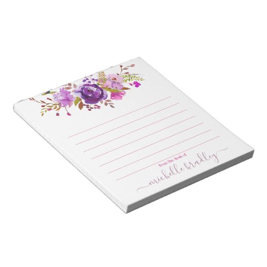 Persoonlijke naam | Van de bureau van de blocnote (Schuin)