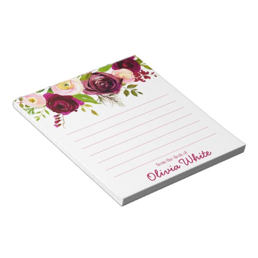 Persoonlijke naam | Van de bureau van de blocnote (Schuin)