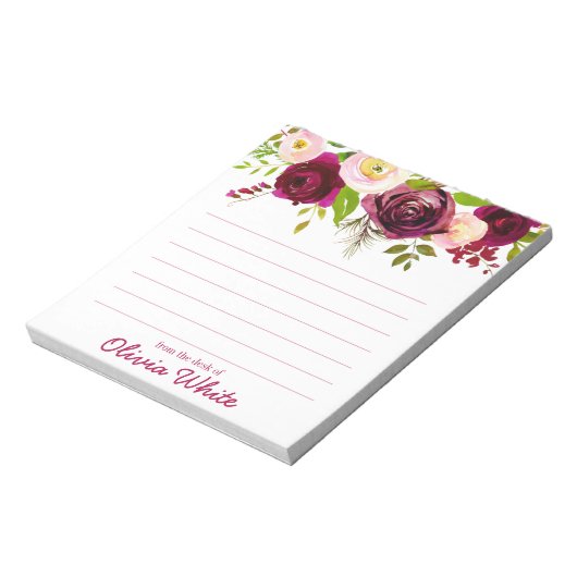 Persoonlijke naam | Van de bureau van de blocnote (Linkerzijde)