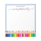 Persoonlijke naam | Van de bureau van de blocnote (Voorkant)