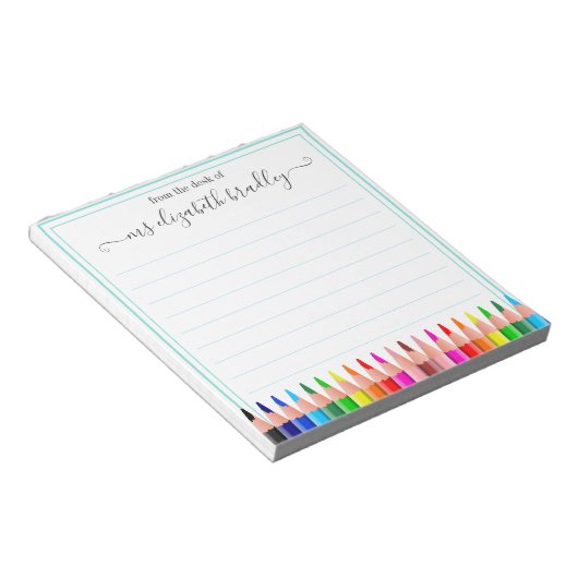 Persoonlijke naam | Van de bureau van de blocnote (Schuin)