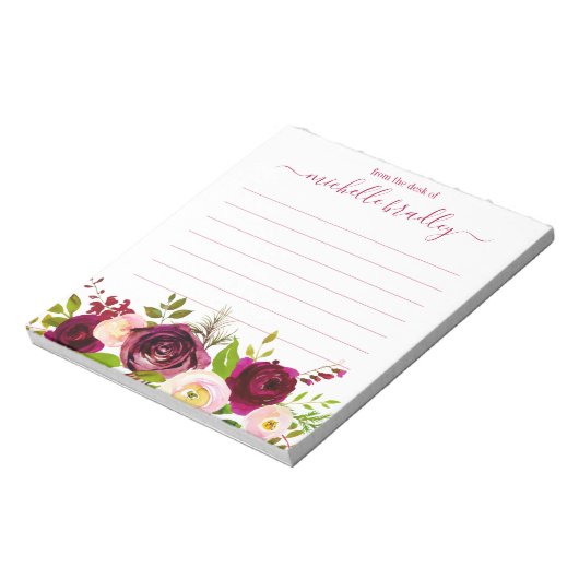 Persoonlijke naam | Van de bureau van de blocnote (Linkerzijde)