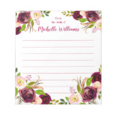 Persoonlijke naam | Van de bureau van de blocnote (Voorkant)