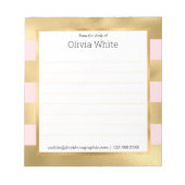 Persoonlijke naam | Van de bureau van de blocnote (Voorkant)