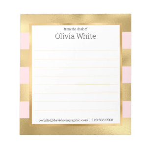 Persoonlijke naam   Van de bureau van de blocnote