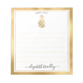 Persoonlijke naam | Van de bureau van de blocnote (Voorkant)