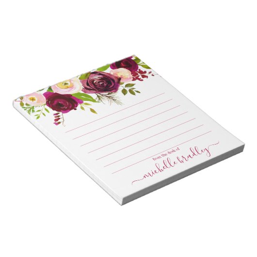 Persoonlijke naam | Van de bureau van de blocnote (Schuin)