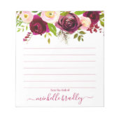 Persoonlijke naam | Van de bureau van de blocnote (Voorkant)