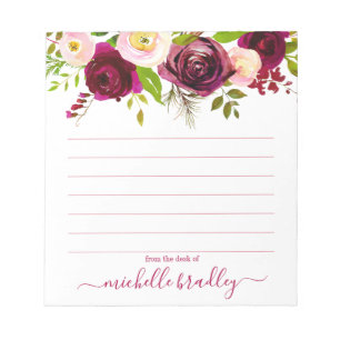 Persoonlijke naam   Van de bureau van de blocnote