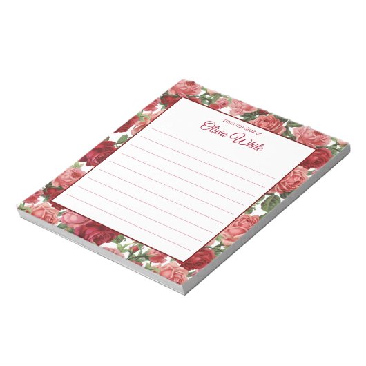 Persoonlijke naam | Van de bureau van de blocnote (Linkerzijde)