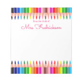 Persoonlijke naam | Van de bureau van de blocnote (Voorkant)