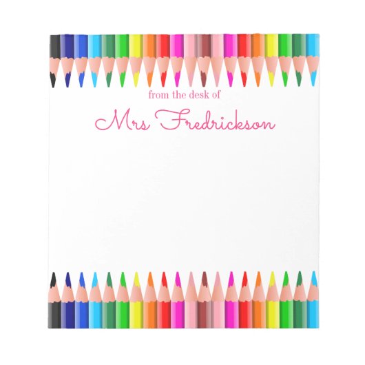 Persoonlijke naam | Van de bureau van de blocnote (Voorkant)