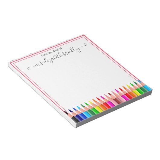 Persoonlijke naam | Van de bureau van de blocnote (Schuin)