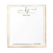 Persoonlijke naam | Van de bureau van de blocnote (Voorkant)