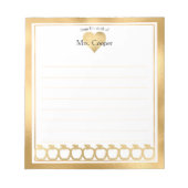 Persoonlijke naam | Van de bureau van de blocnote (Voorkant)