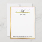 Persoonlijke naam | van de bureau van notitiekaartje (Voorkant)