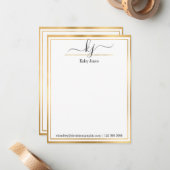 Persoonlijke naam | van de bureau van notitiekaartje (Voorkant / Achterkant in situ)