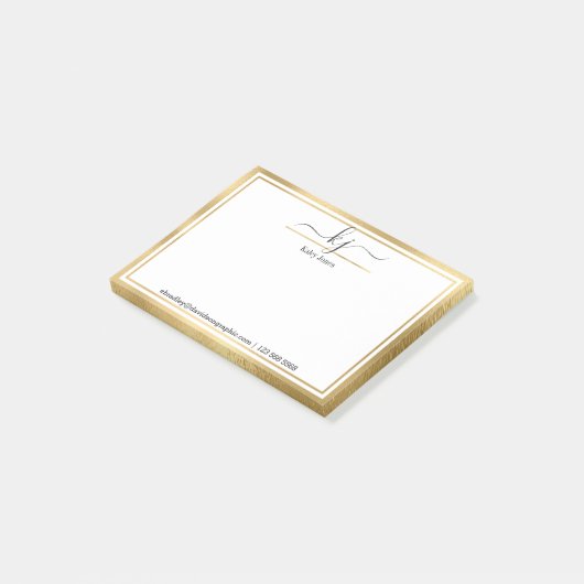 Persoonlijke naam | van de bureau van post-it® notes (Schuin)