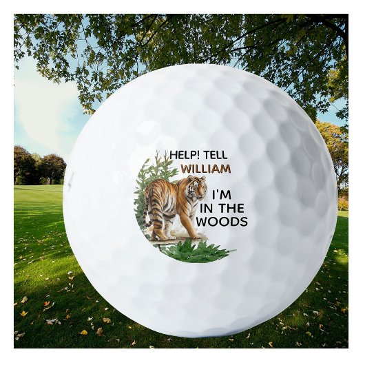 Persoonlijke naam van de Help-novelty van Funny Golfballen