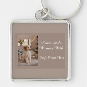 Persoonlijke naam van de hond, aangepast cadeau vo sleutelhanger