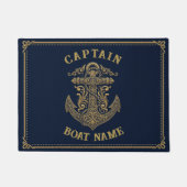 Persoonlijke Naam van de Kapitein Boot Anker Deurmat (Voorkant)