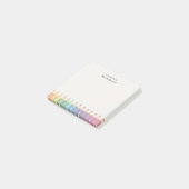 Persoonlijke naam van de leraar Kleurpotloden Post-it® Notes (Schuin)