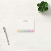 Persoonlijke naam van de leraar Kleurpotloden Post-it® Notes (Kantoor)