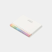 Persoonlijke naam van de leraar Kleurpotloden Post-it® Notes (Schuin)