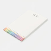 Persoonlijke naam van de leraar Kleurpotloden Post-it® Notes (Schuin)