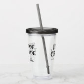 Persoonlijke naam van de zuster van de bruid acryl drinkbeker (Links)