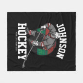 Persoonlijke naam van het Athlete-team van de Spel Fleece Deken (Voorkant (Horizontaal))