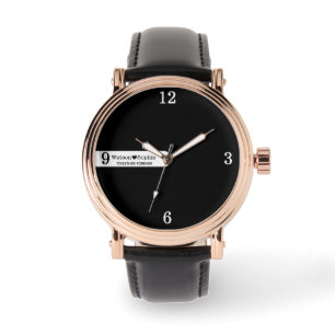 Persoonlijke naam van het koppel Love Quote Zwar Horloge
