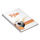 Persoonlijke naam van Sportspel Voetbal Notitieboek (Rechterzijde)