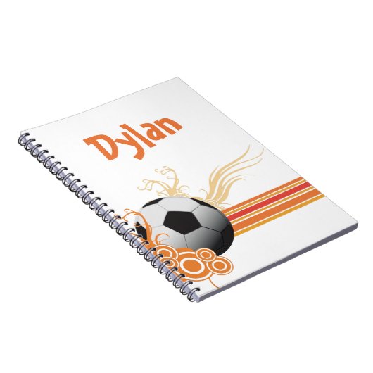 Persoonlijke naam van Sportspel Voetbal Notitieboek (Rechterzijde)