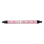 Persoonlijke naam varken met cupcake polka-punten zwarte inkt pen (Voorkant)