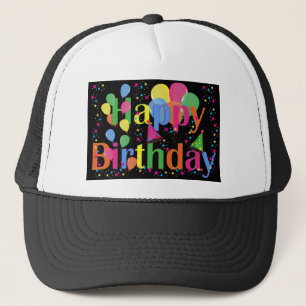 Persoonlijke Naam Verjaardagsfeest Viering Kunst Trucker Pet