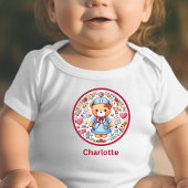 Persoonlijke naam verpleegster teddybeer romper