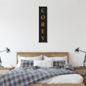 Persoonlijke naam verticale lay-out canvas afdruk (Insitu (Slaapkamer))
