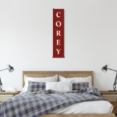 Persoonlijke naam verticale lay-out canvas afdruk (Insitu (Slaapkamer))