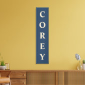 Persoonlijke naam verticale lay-out canvas afdruk (Insitu (Woonkamer))