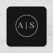  persoonlijke naam vierkante visitekaartje (Voorkant)