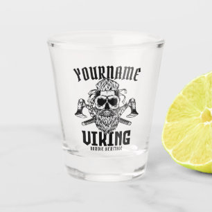 Persoonlijke NAAM Viking Nordic Warrior Heritage Shot Glas