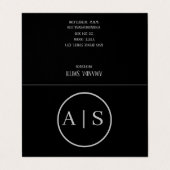  persoonlijke naam visitekaartje (Buitenkant ongevouwen)