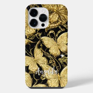 Persoonlijke naam vlinder iPhone 14 pro max hoesje