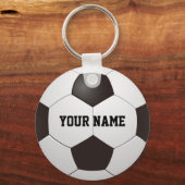 Persoonlijke naam voetbal cadeau sleutelhanger (Voorkant)