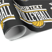 Persoonlijke NAAM Volleybal Speler School Team  Cadeaupapier (Rol Hoek)