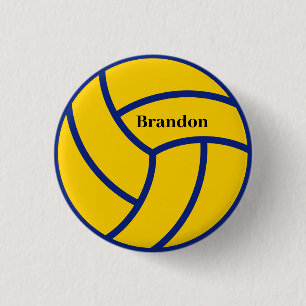 Persoonlijke naam Volleyball Ronde Button 3,2 Cm