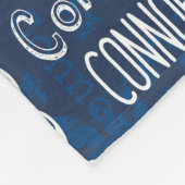 Persoonlijke naam voor conner Navy Blue Fleece Deken (Hoek)