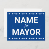 Persoonlijke naam voor de kiezer Aangepaste tekstv Briefkaart (Voorkant / Achterkant)